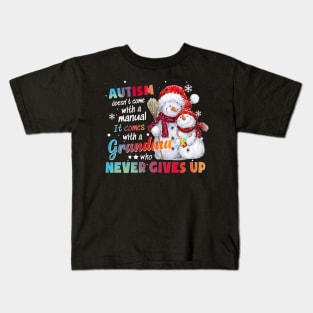 Autism Doesn't Come With A Manual It Comes With A Grandma Kids T-Shirt